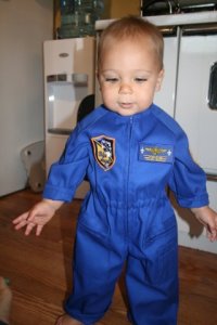 Jayden in his flight suit